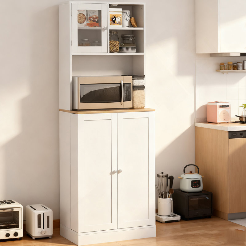 Pantry Cabinet with Adjustable Shelves, Doors