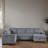 117" Upholstered Pull-Out Sleeper Sectional Chaise with Storage-501317902