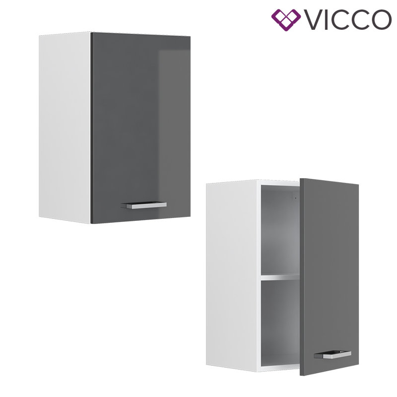 Kamuran Glossy Wall Unit, Anthracite