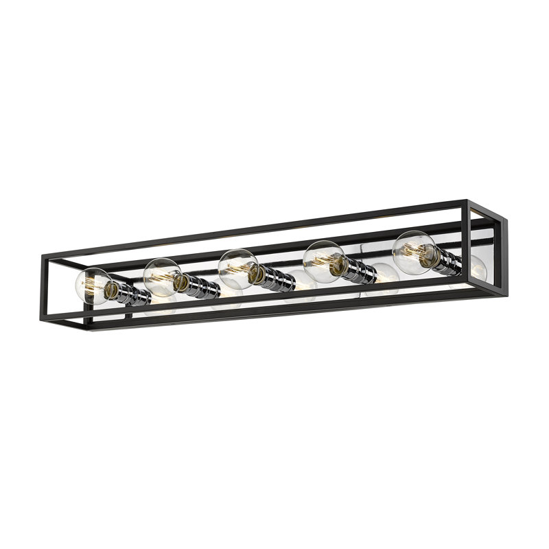 Éclairage de salle de bain à intensité variable 5 lumières Weingartner, Chrome