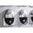 Fashion Faces Wall Art Large Kiss Black/Silver Leaf