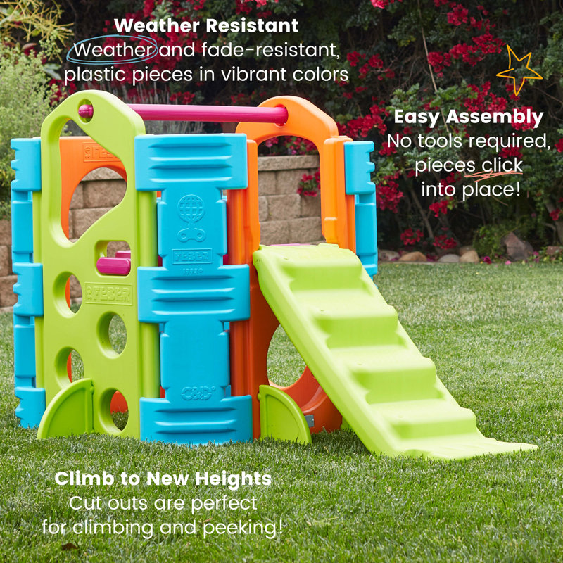Vibrant Multicolor Plastic Indoor Outdoor Activity Playset