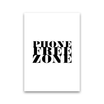 Phone Free Zone - Print