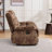 2-Piece Classic Microfiber Manual Reclining Living Room Set – Recliner & Loveseat-2033044384