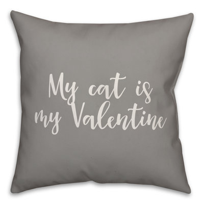  Coussin My Cat is My Valentine