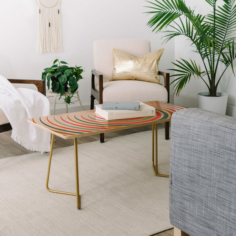 Solid Wood Top Coffee Table