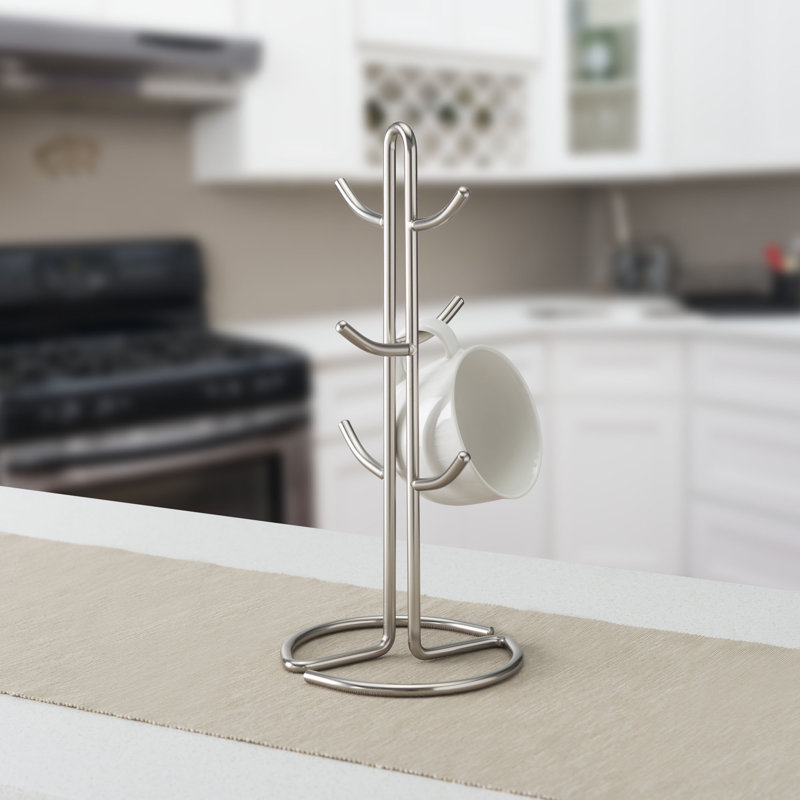  Arbre à tasses en nickel satiné