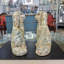 Figurines de chien style Staffordshire - petit motif de cheminée (ensemble de 2)
