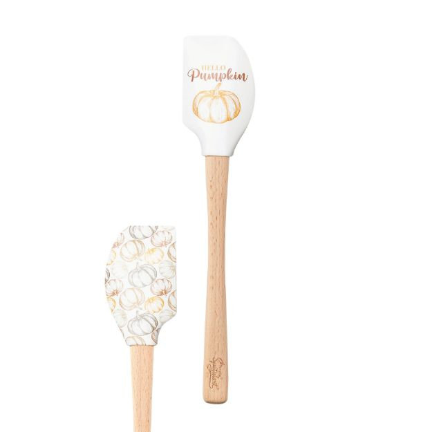 Spatulart Hello Pumpkin Wood Handled Spatula