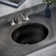 Monaco 19" Ceramic Undermount Bathroom Sink In Matte Black