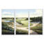 «Golf Course in The Summer», reproduction sur toile 3 pièces-1781710252-1781710253-1745898773