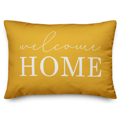 Textual Outdoor Throw Pillow