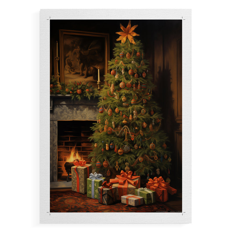 DCLVI, reproduction de Noël seulement - NON encadrée, H 12 po x l 8 po