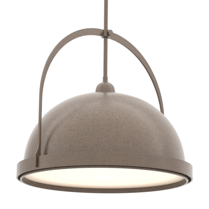 Atlas 1 - Light Single Dome Pendant, 22.3" - 67.3", Bronze, Bronze