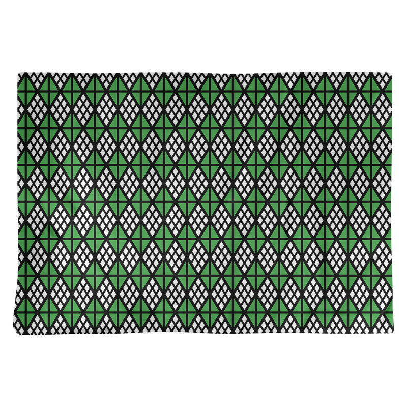 Napperon en coton 18 po Classic Diamonds, Vert