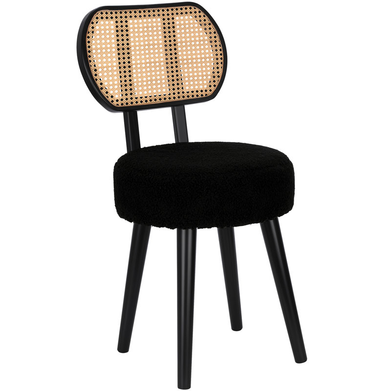 Chaise d'appoint Abdul-Haadi, Noir, Noir