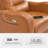 Triple Motor Rocker Power Recliner with Power Headrest & Extended Footrest, Infinite Position, Faux Leather-1392779896