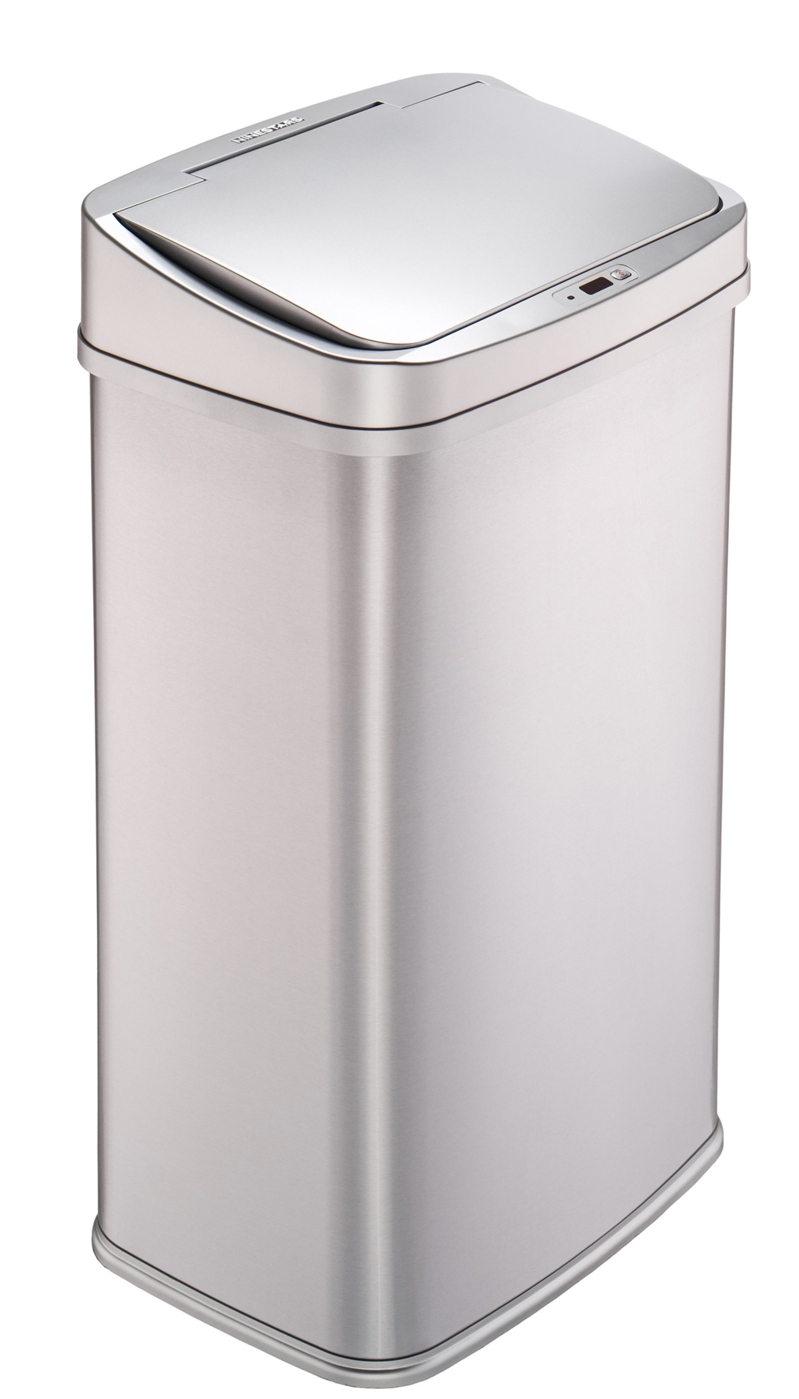 Nine Stars 13.2 Gallon Stainless Steel Motion Sensor Trash Can - Silver