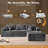 No Assembly Required Compression Packed 2 - Piece Corduroy Boneless Sofa-1792784151