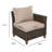 Umeh Wicker Patio Chair with Removable Cushions-82621207