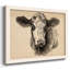 «Charcoal Cow I», reproduction encadrée sur toile par J Paul-1617835224-1617835043