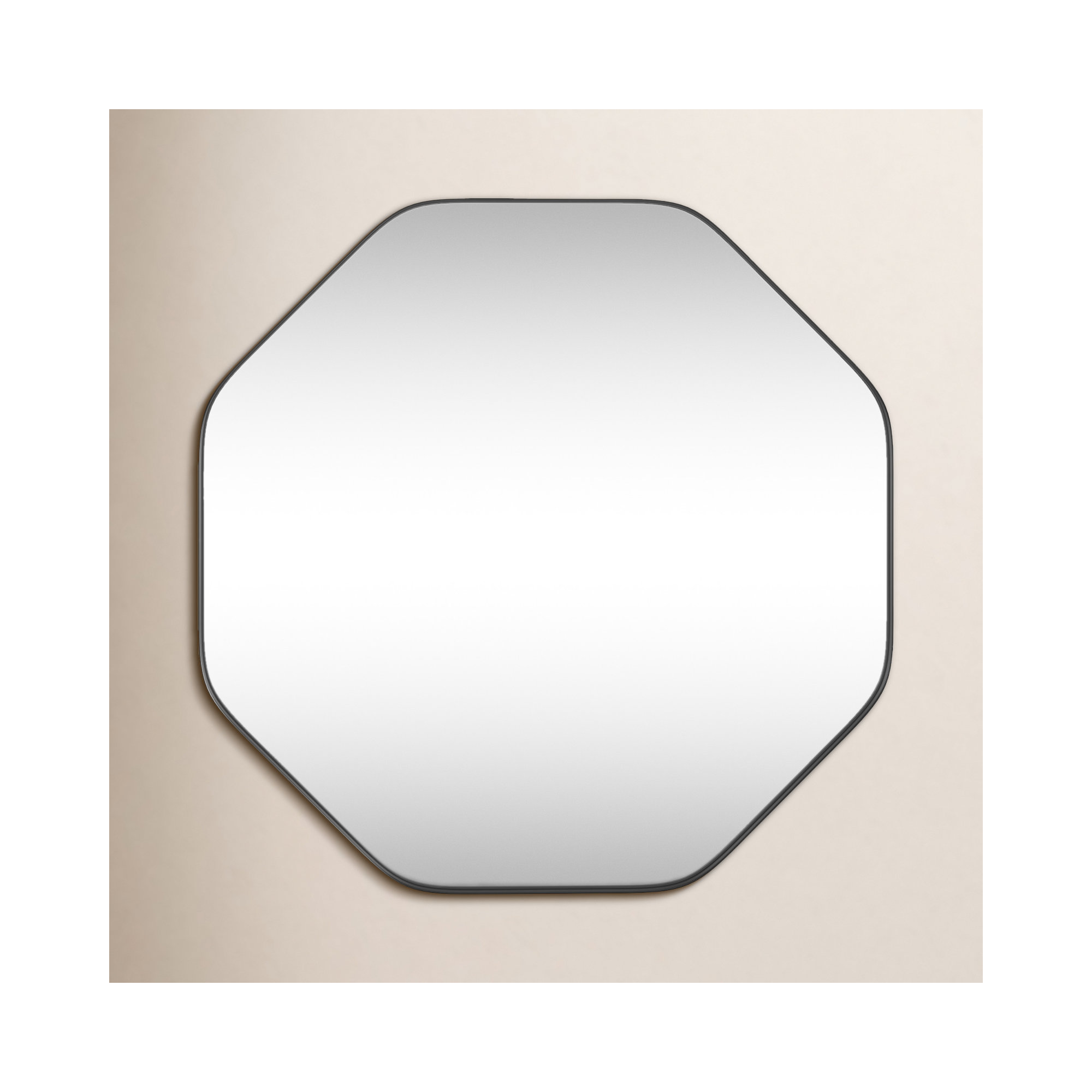 Minorca Metal Mirror, Black