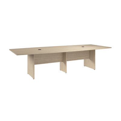 Bush Business Furniture 120-Inch Office Conference Table With Wood Base