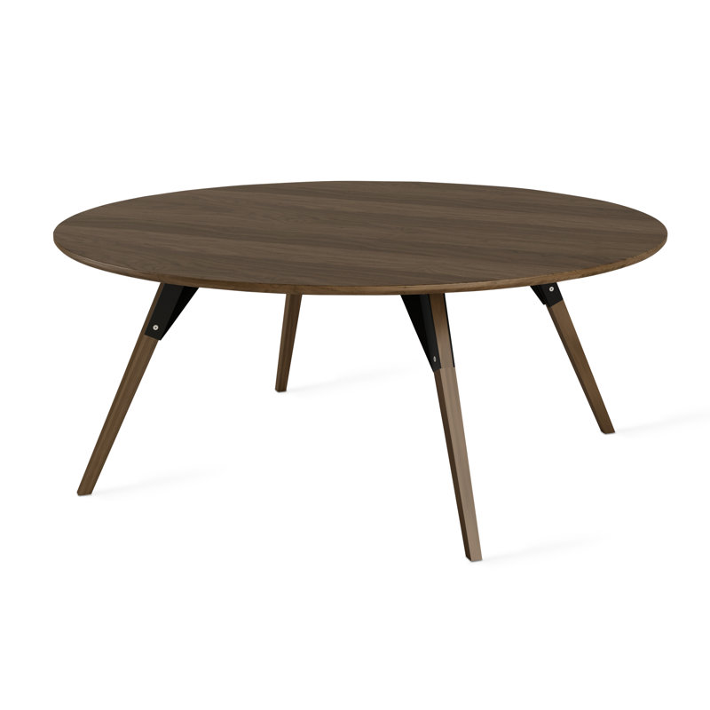 Table basse clarke, H 18 po x L 40 po x l 40 po, Noyer, Noyer / Noir