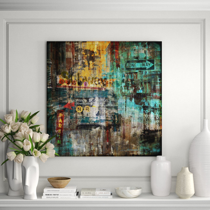 Dream Life II Print by Sofia Fox, 40" H x 40" W x 1.5" D, Knife Gel