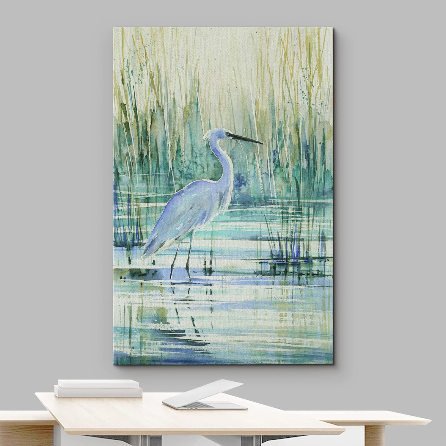 https://assets.wfcdn.com/im/89493490/compr-r85/2591/259137591/watercolor-pastel-swamp-crane-bird-in-the-pool-modern-rustic-decor-on-canvas-print.jpg