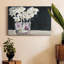 «White Flowers in Fuchsia II», reproduction sur toile tendue-350751221