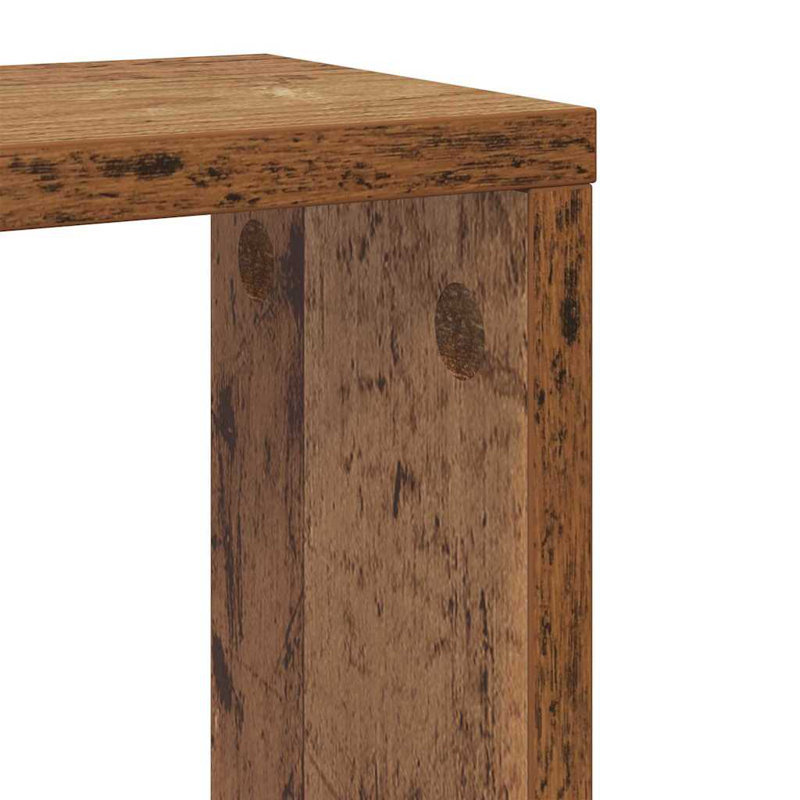 Wall Shelves 2 Pcs 26 X 15 X 26 Cm Engineered Wood, Old Wood