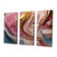 «Fluid Magnificence Pink Gold I» - ensemble de décorations murales abstraites à encre liquide-1754092391-1754092396