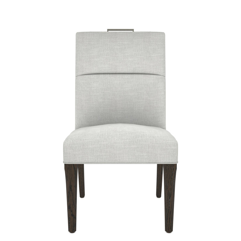 Thom Filicia Home Fabric Tight Back Side Chair, Havana, Tarbee Dove