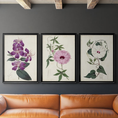 Garden Gems IV - Toile tendue avec châssis sur mesure - 3 pièces
