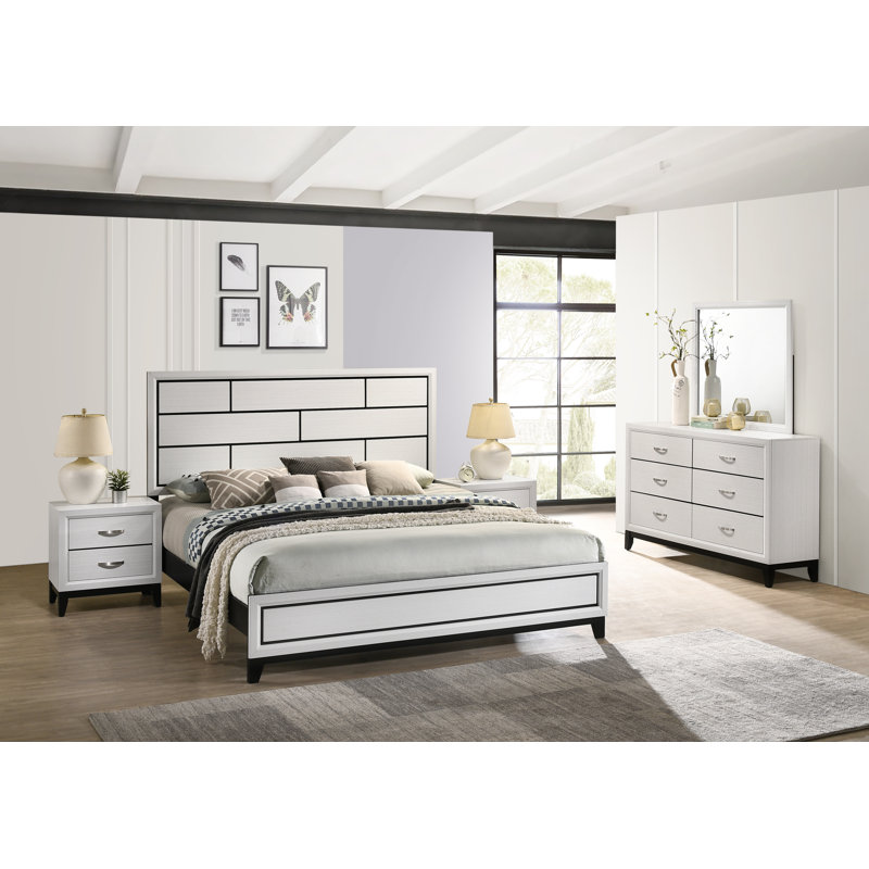 Ensemble de chambre à coucher 5 pièces standard, Très grand
