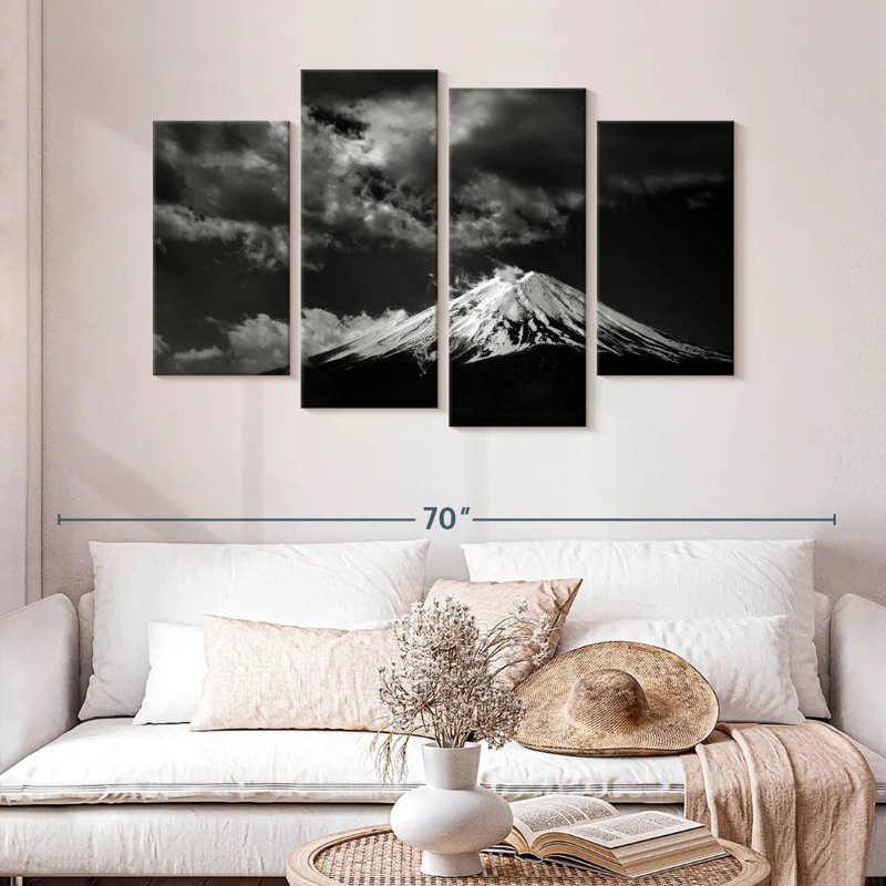 Alvord Monochrome Mount Fuji, 32" H x 52" W
