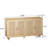 62.20"Elegant And Functional 4-Door Rattan Decorative Storage Cabinet,For Bedroom,Living Room,Office,Easy Assembly-2049932012