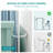  Modern 6-Drawer Mint Green Dresser With Metal Handles, Spacious Storage Cabinet With Anti-Tip Device For Bedroom, Nursery Or Living Room-822170256-822170257