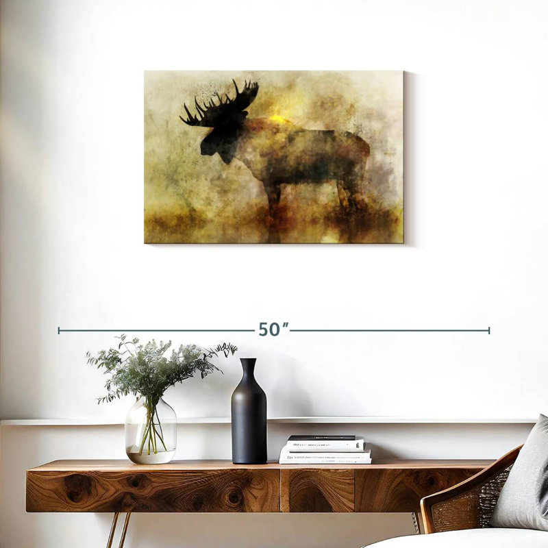 Brampt Happy Moose II, 20" H x 30" W