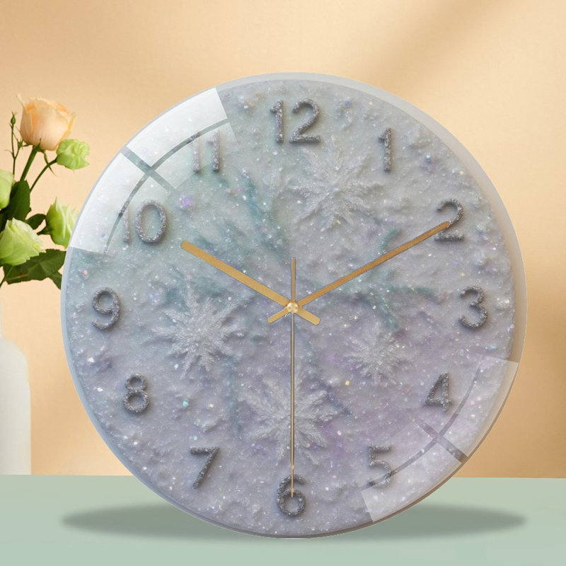 Horloge murale en verre 12 po