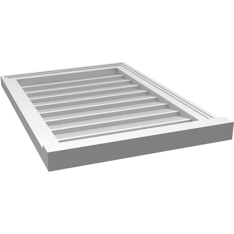 Cadre de seuil Brickmould, brun clair apprêté, H 28 po x l 20 po x P 2 po