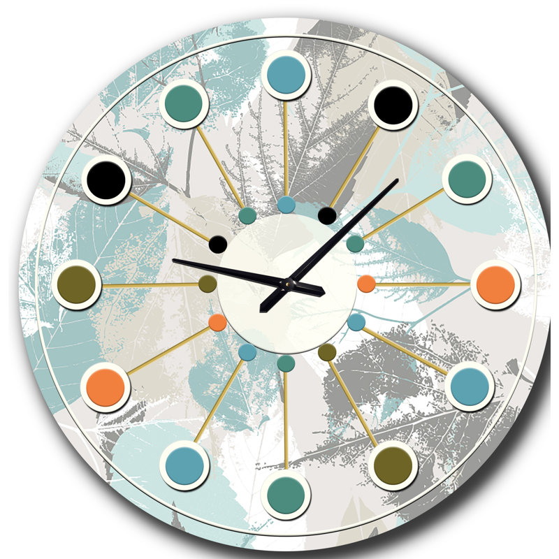 Horloge murale rétro Mid-Century, Moyenne