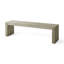 Banc de salle à manger en bois d'acacia, gris et taupe