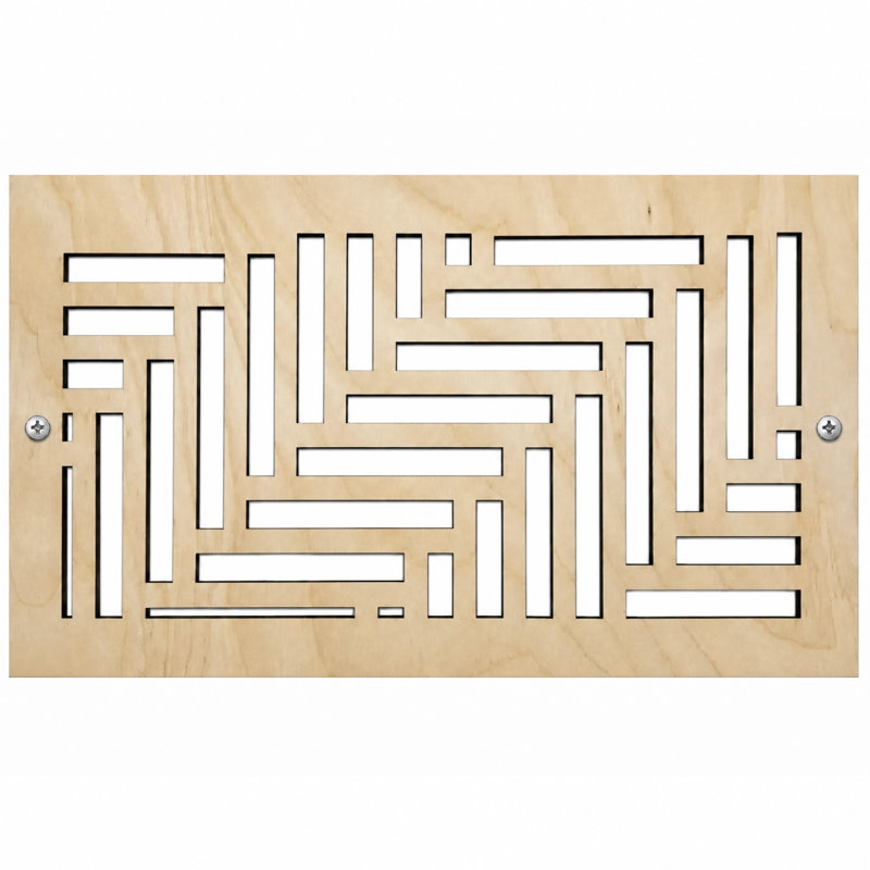 Registres muraux et de plafond Stellar Air 2 x 8 (ouverture de conduit) 4 x 10 taille totale - Élévation, Standard Screws