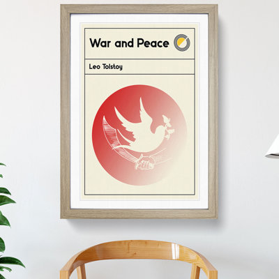 Book Cover War and Peace Leo Tolstoy - Picture Frame Graphic Art