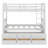Wood Bunk Bed With Trundle And Drawers-865284771