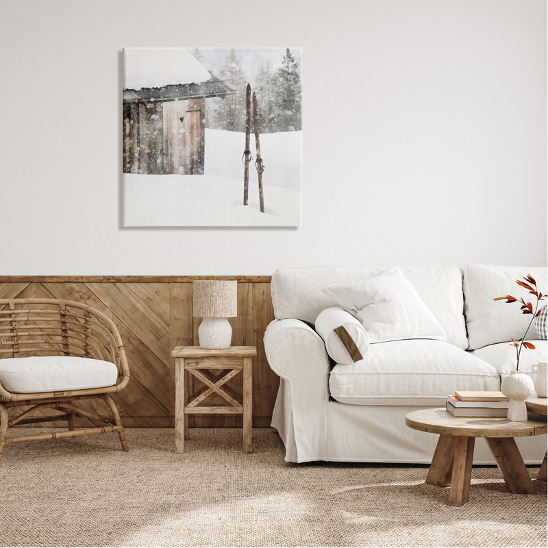 «Winter Cabin», impression sur toile, H 30 po x l 30 po x P 1,5 po