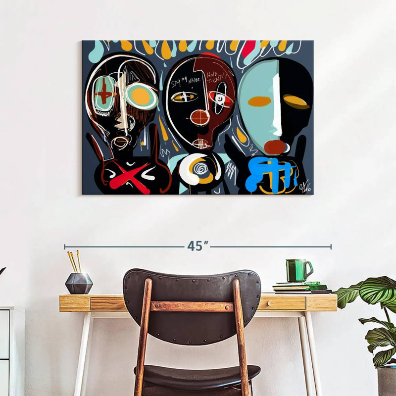 Leisha Hold Tight Graffiti, 26" H x 39" W