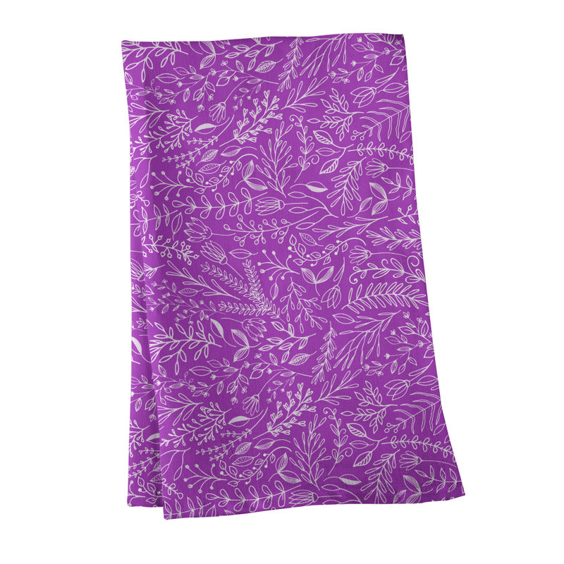 Mcguigan Tea Towel Kitchen Towel, Poly Twill, Light Purple